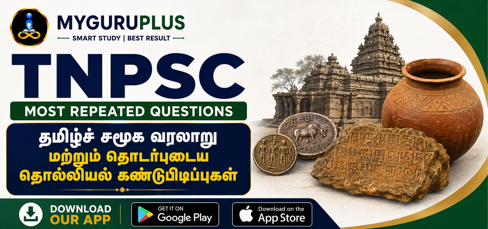 தமிழ்ச் சமூக வரலாறு மற்றும் தொடர்புடைய தொல்லியல் கண்டுபிடிப்புகள்